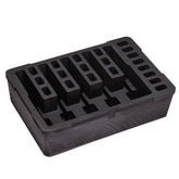 Pre-cut foam insert designed for #801 case, featuring 5 slots for magazines and 20 additional magazine compartments.