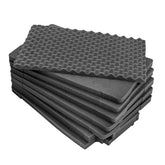 Replacement foam inserts for #1258 case, including egg crate and flat foam layers for cushioning and protection.