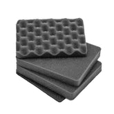 Replacement foam inserts for #184 case, including egg crate and flat foam layers for cushioning and protection.