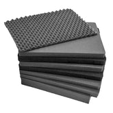 Stacked black foam inserts with textured and egg-crate surfaces, designed as replacement foam for case #2152.