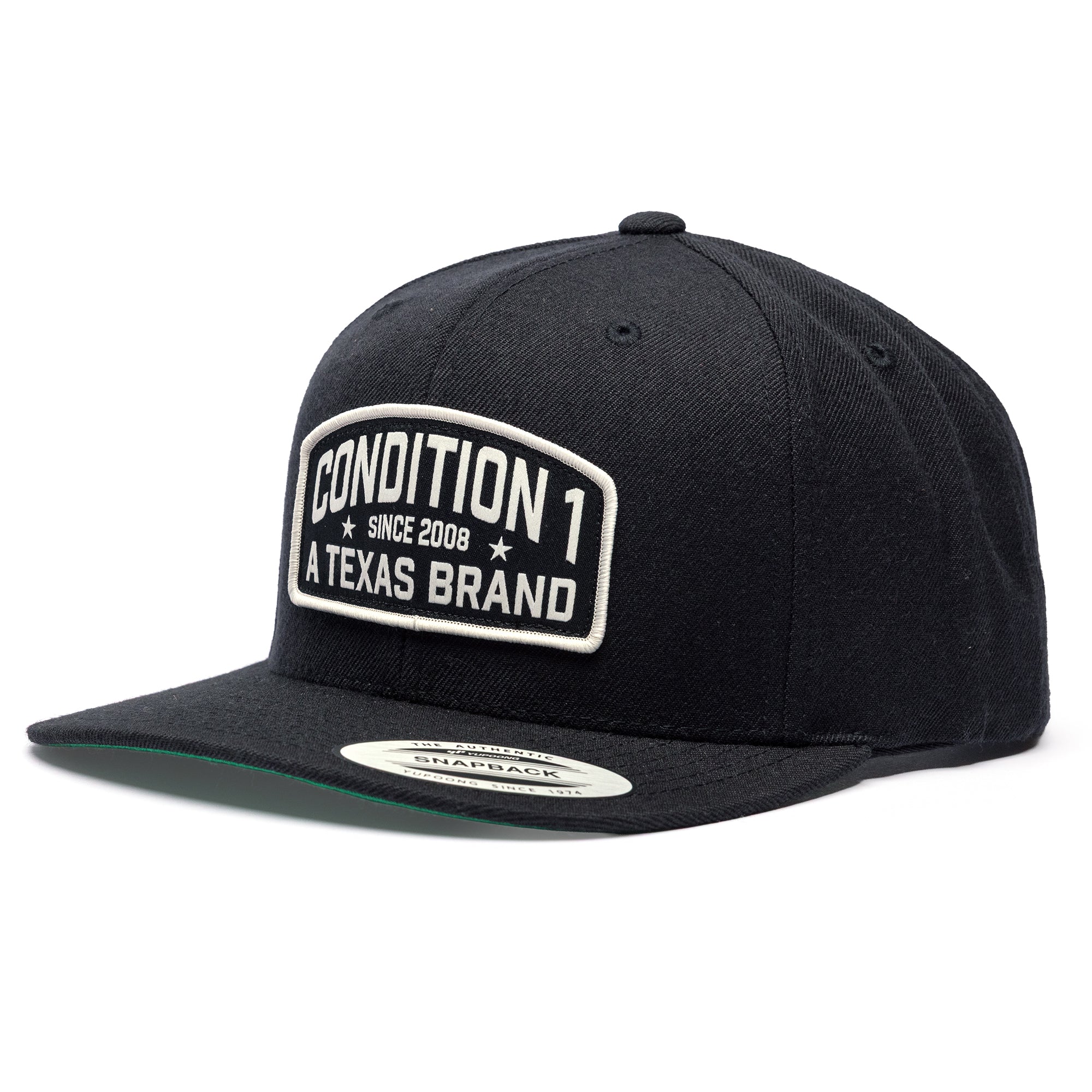 Premium Wool Blend Snapback Cap | Classic Green Undervisor | 6