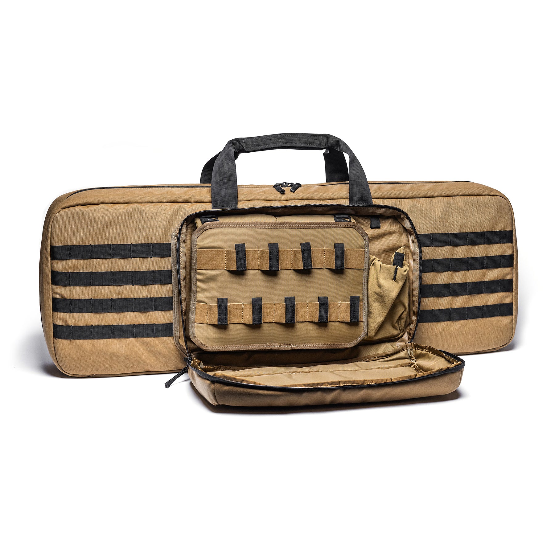 Lone Star 36" rifle bag with multiple compartments, MOLLE webbing, and padded interior for firearm storage and transport.