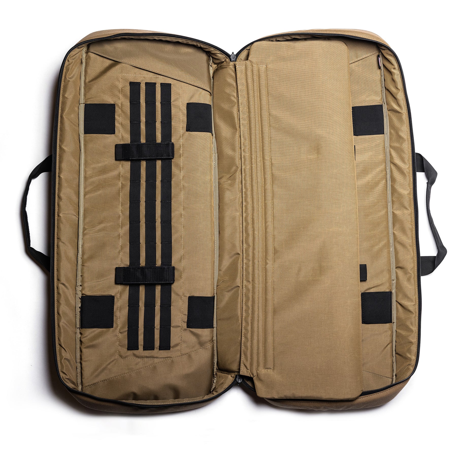 Open Lone Star 36" rifle bag with padded interior, adjustable straps, and compartments for firearm storage.