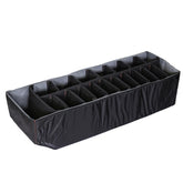 Padded divider set for #2191 case, featuring adjustable black foam compartments with orange stitching for organized storage.