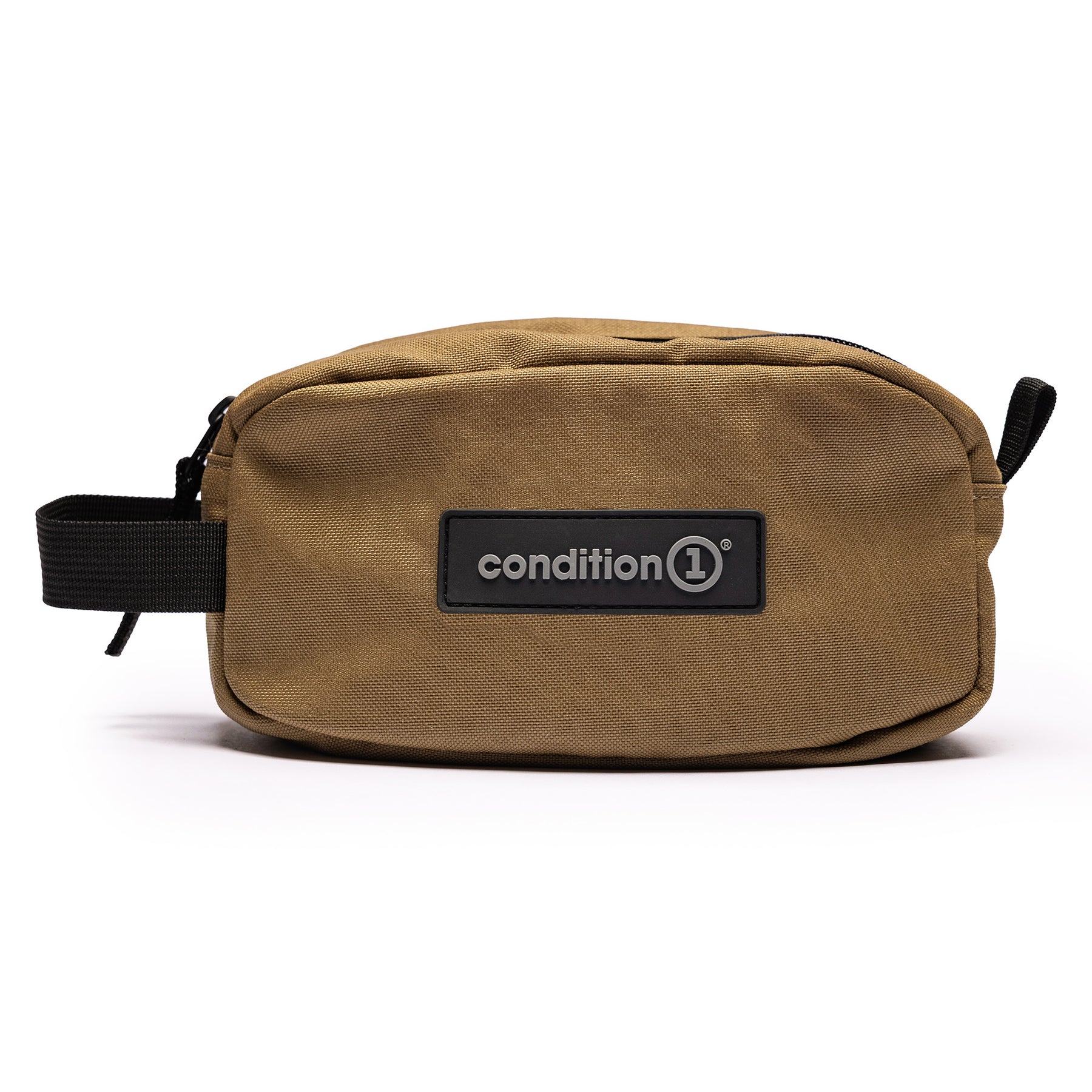 Lone Star Ammo Bag in tan fabric with a black zipper and condition 1 logo, designed for secure storage of ammunition.