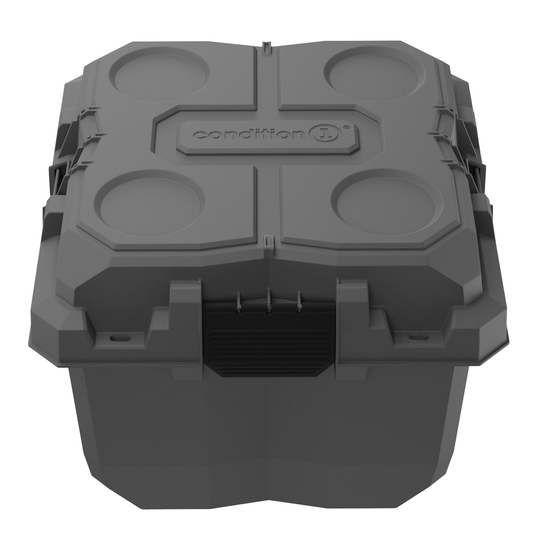 Durable 18-inch Sportsman Cube storage case featuring a waterproof and dustproof design for secure gear transport.