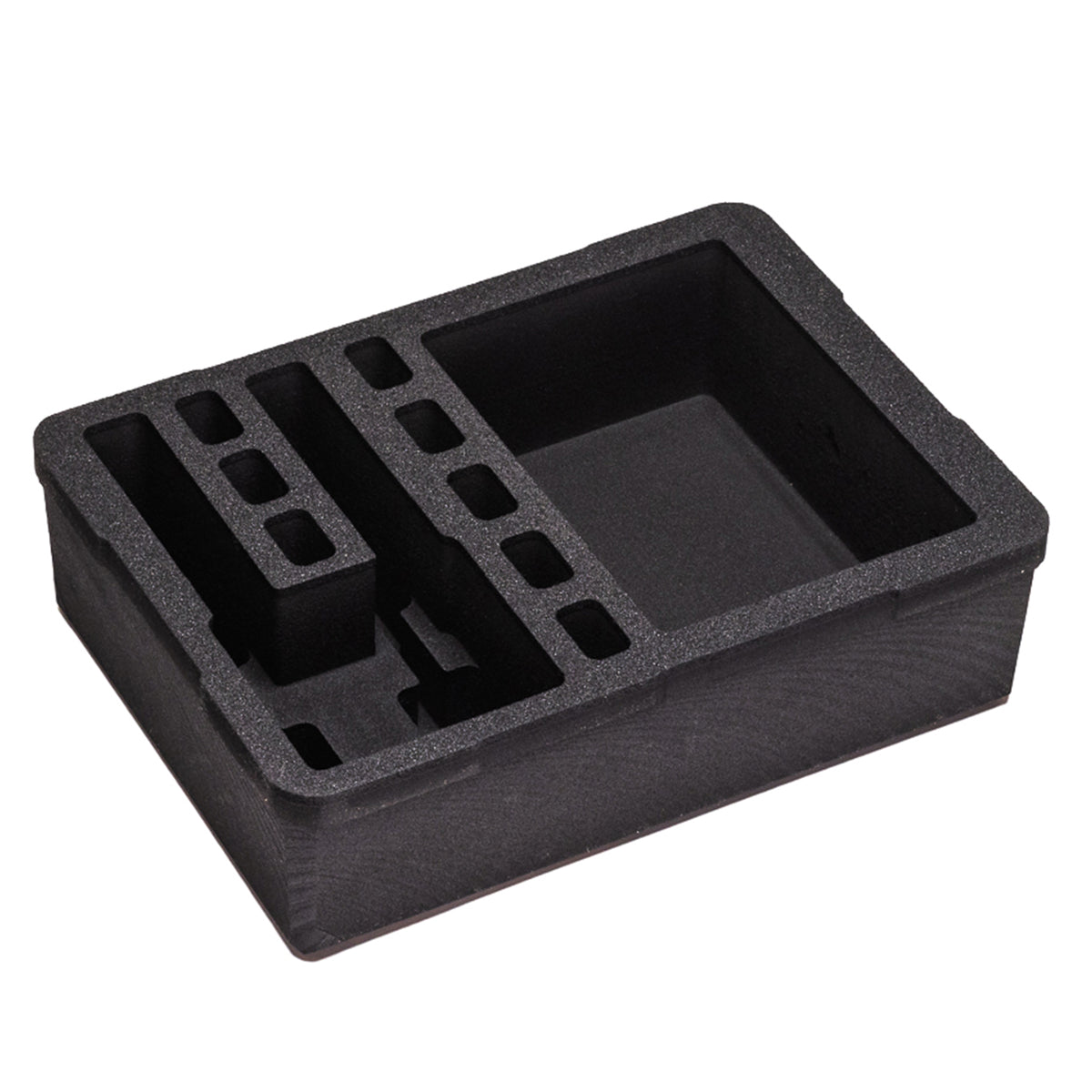 Pre-cut foam insert for #179 case, featuring two slots for magazines and additional compartments for secure storage.