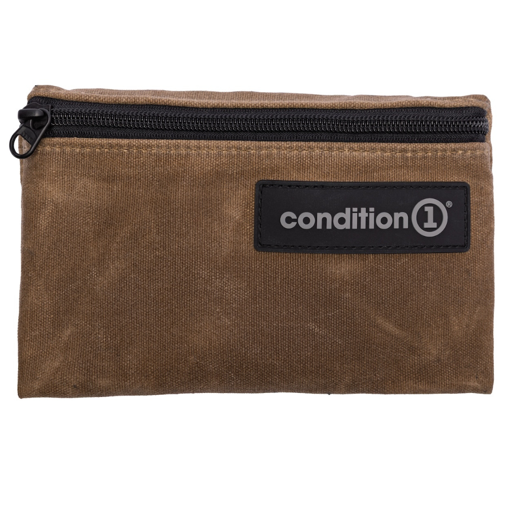 Waxed Canvas Flat Pouch