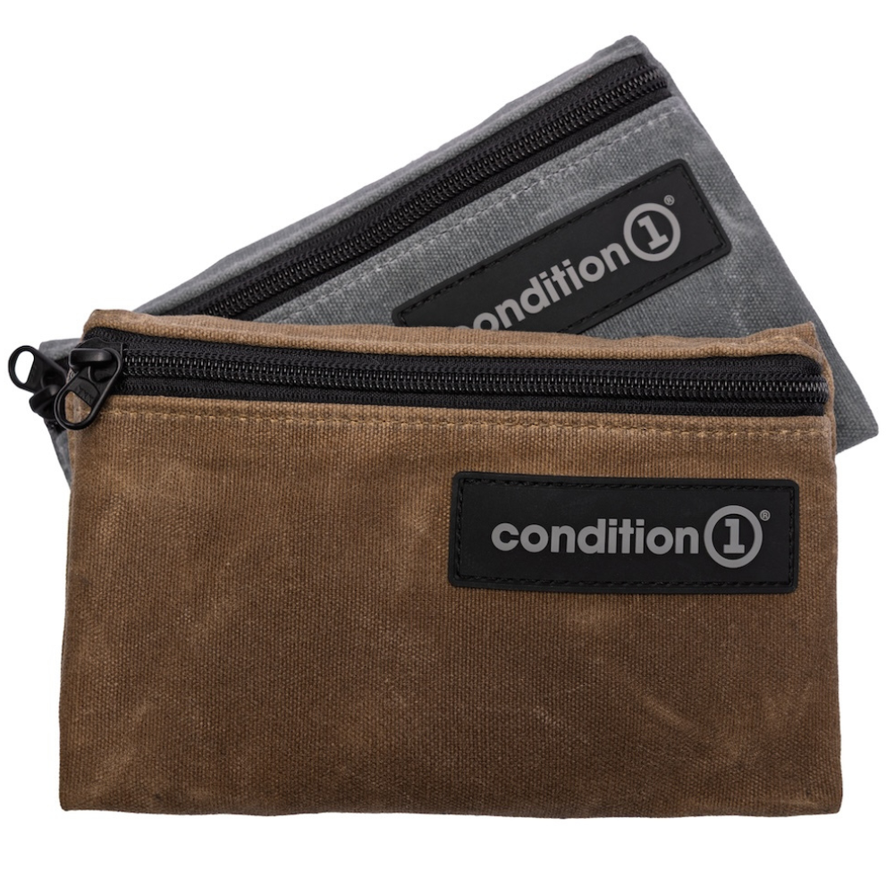 Waxed Canvas Flat Pouch
