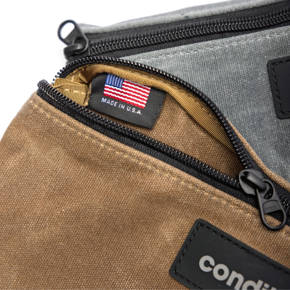 Waxed Canvas Flat Pouch