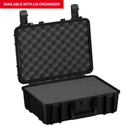 18-inch medium hard case with a foam interior, designed for secure storage and transport of gear. Lid organizer available.