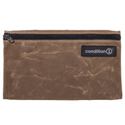 Waxed Canvas Flat Pouch