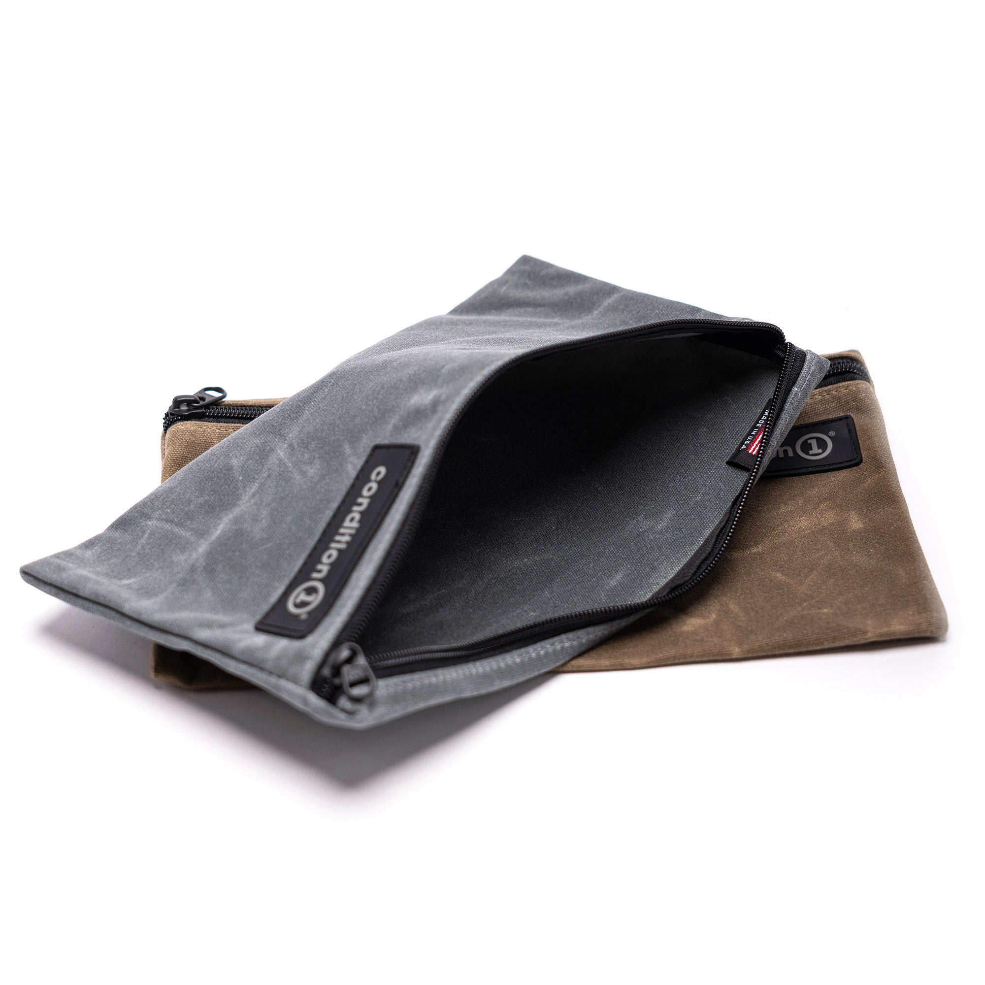 Waxed Canvas Flat Pouch
