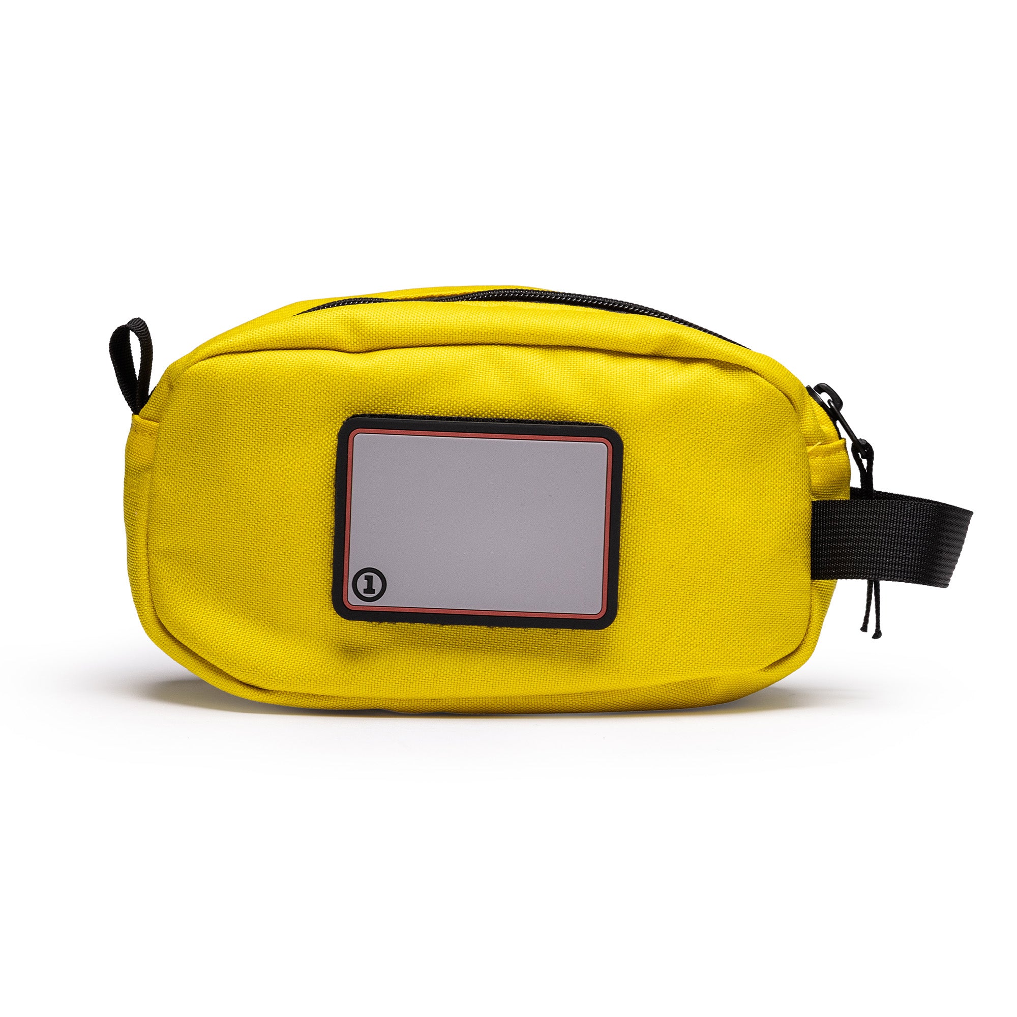 Bright yellow Lone Star Ammo Bag with a zippered closure and a label area for identification, ideal for storing ammunition.