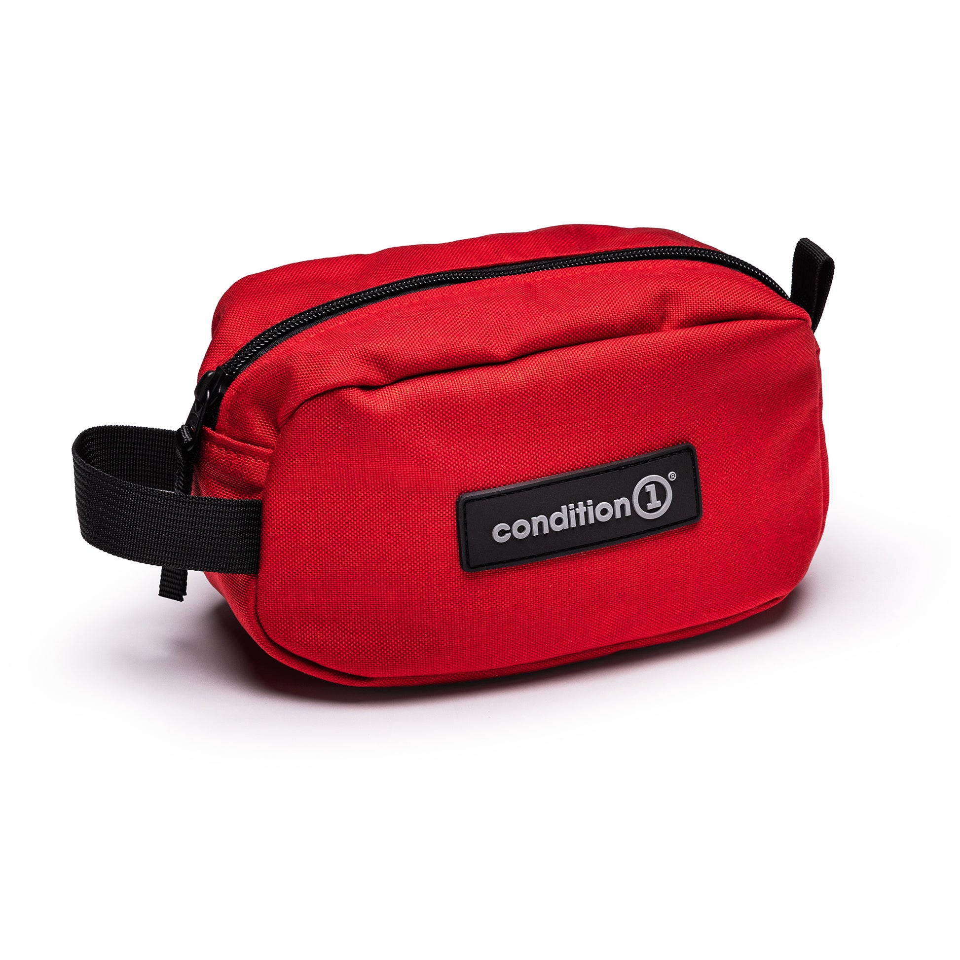 Red Lone Star Ammo Bag with a zippered closure and a sturdy handle, designed for secure storage and transport of ammunition.
