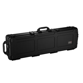 Durable 59-inch long hard case designed for waterproof and dustproof protection of equipment during transport and storage.