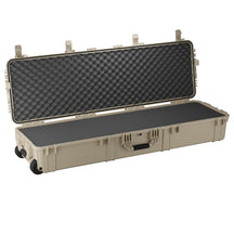 Durable 59-inch long hard case with a waterproof design, foam interior, and wheels for easy transport. Ideal for gear protection.