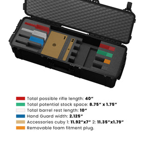 4 Slot Tactical Rifle Pre-Cut Insert for #2191 Case