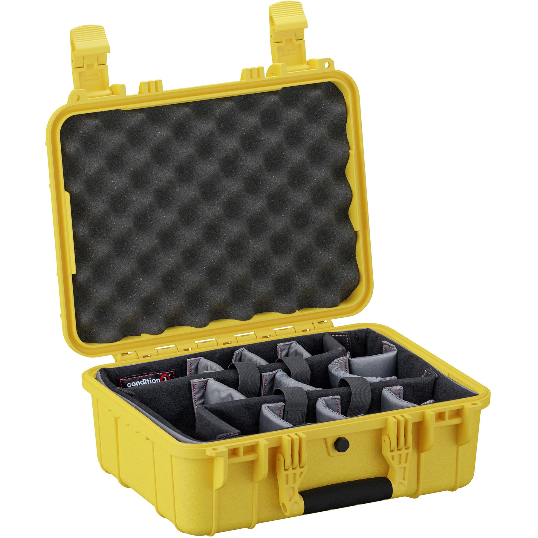 Condition 1 #024 Yellow Airtight/Watertight Case with Pluckable Foam