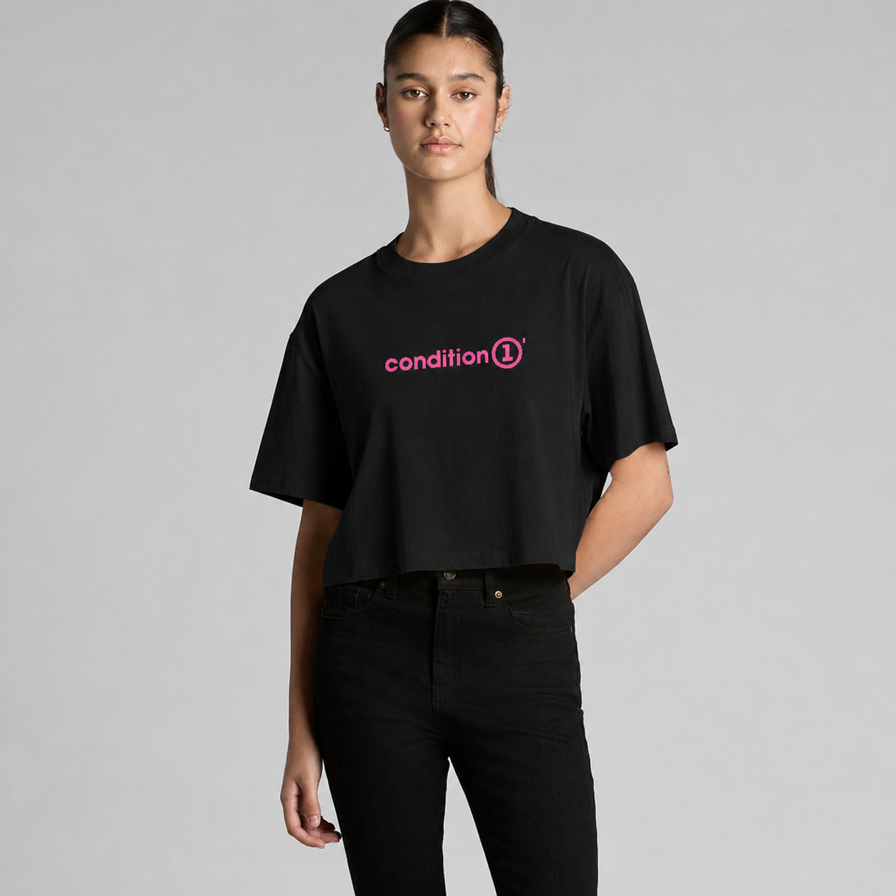 Womens Logo Crop Tee