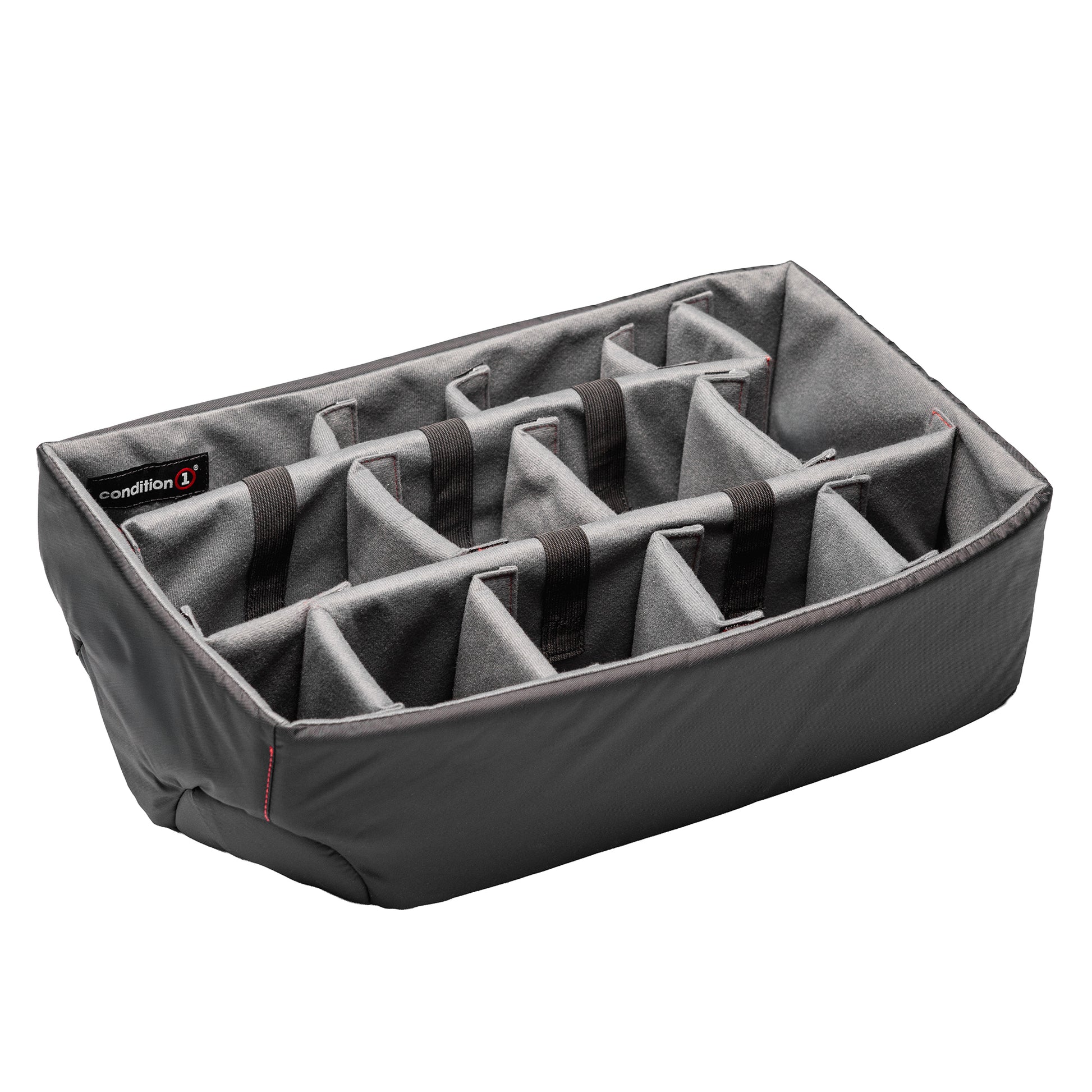 Padded divider set for #300 case, featuring customizable compartments for organized storage of gear and accessories.