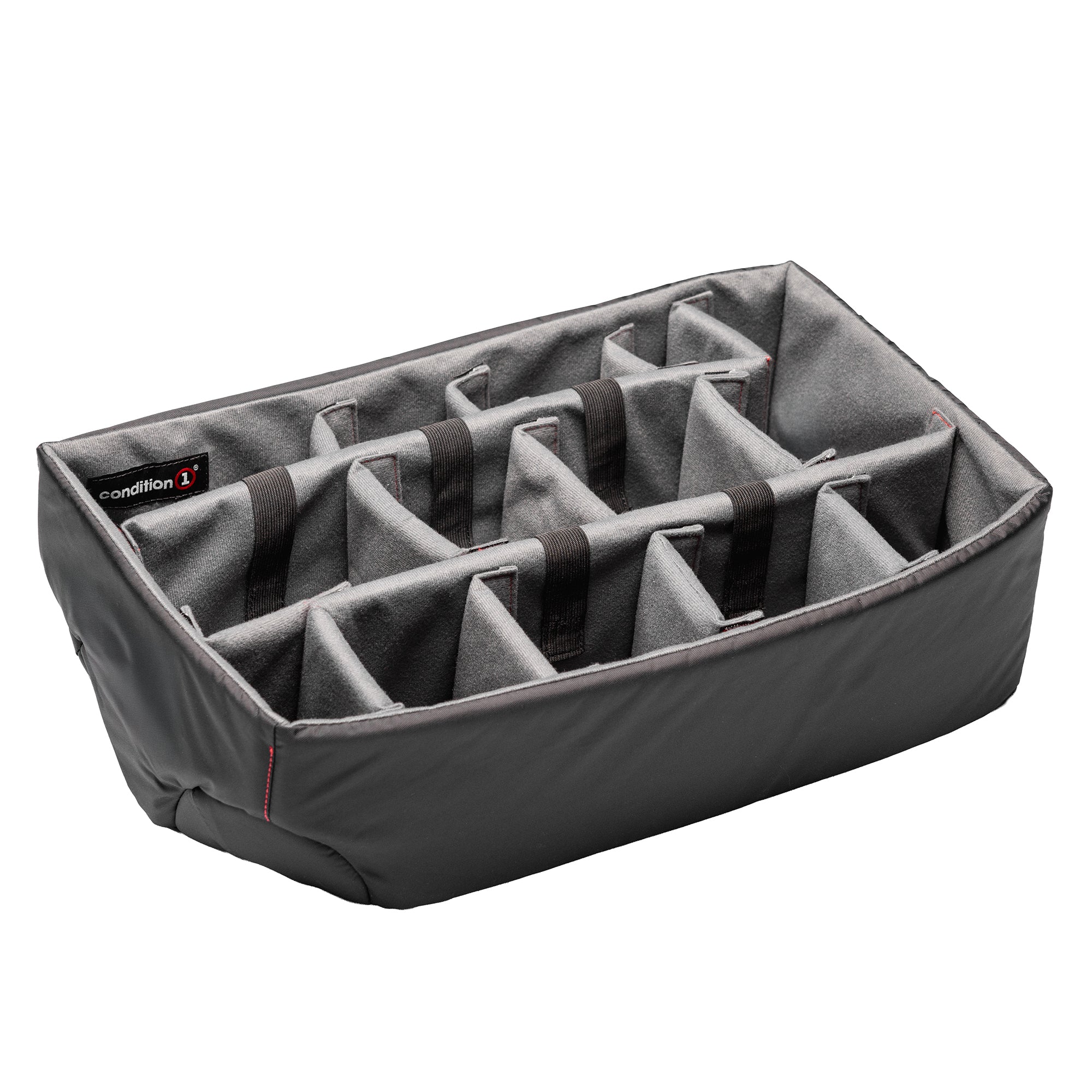 Padded divider set for #300 case, featuring customizable compartments for organized storage of gear and accessories.