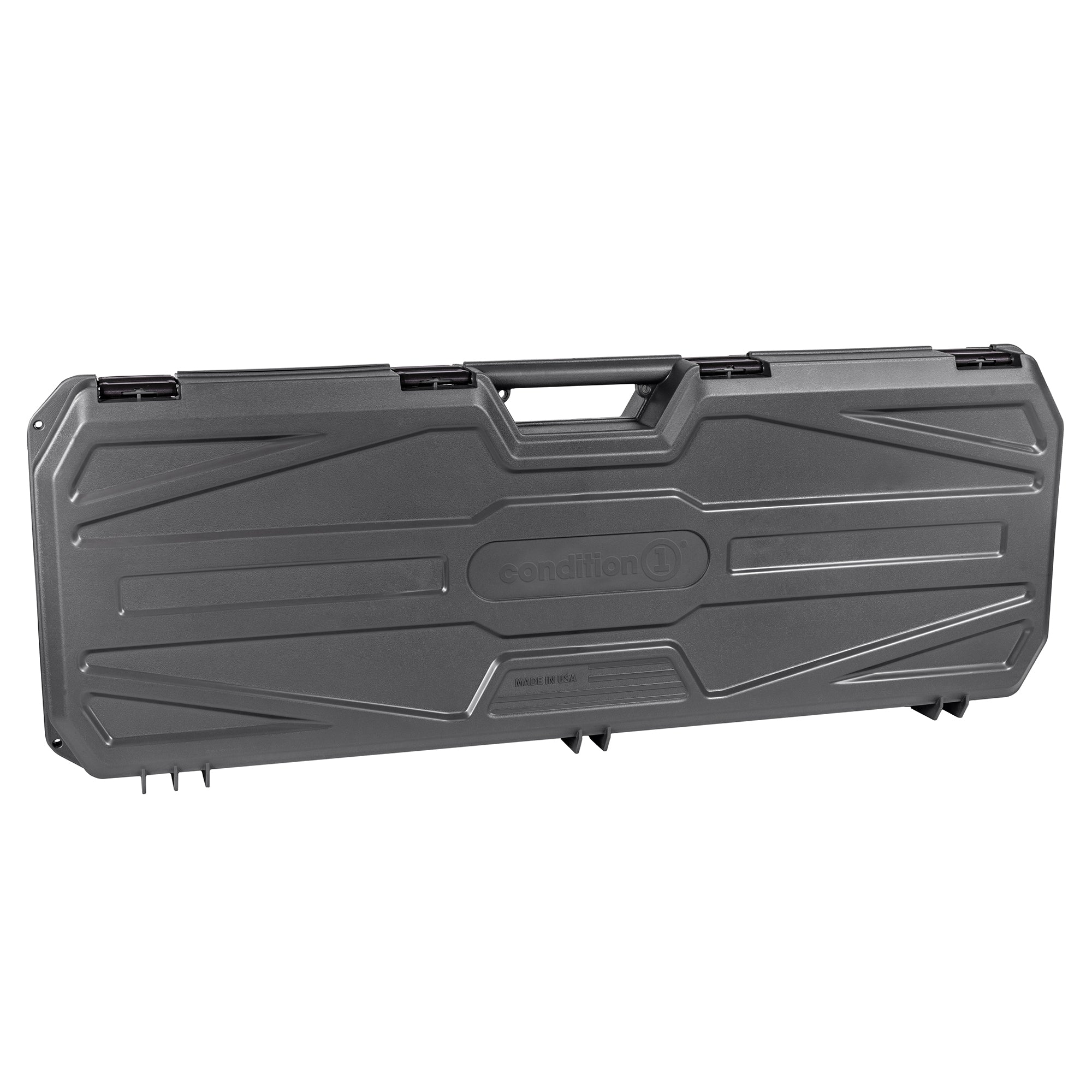 Gray 42-inch Economy AR Case #2300 with a sturdy handle and secure latches, designed for firearm storage and transport.