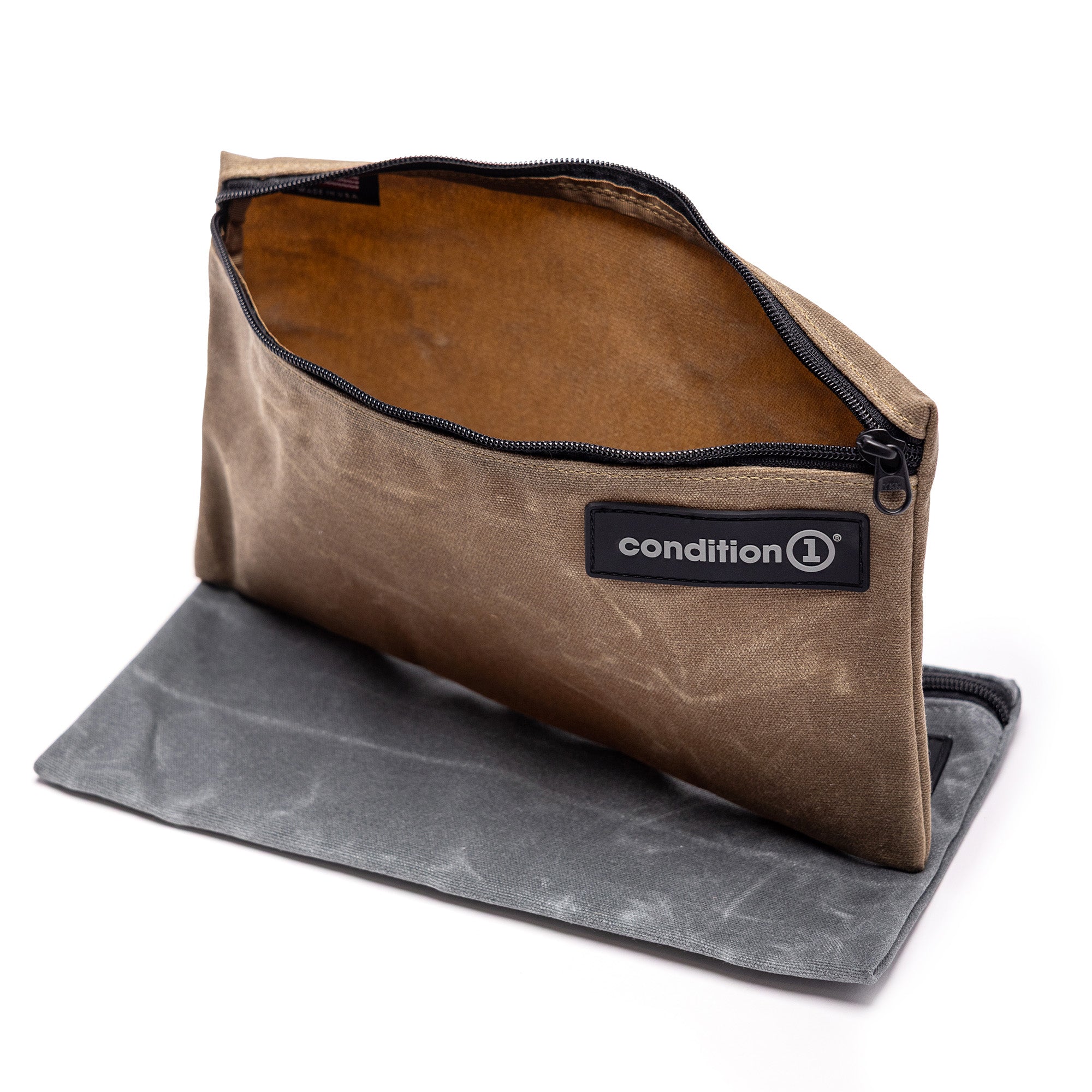 Waxed Canvas Flat Pouch