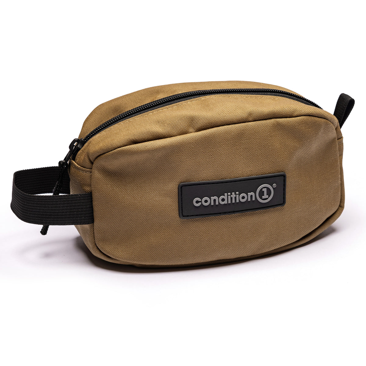 Lone Star Ammo Bag in tan with a zippered closure and a black logo patch, designed for secure storage and transport.