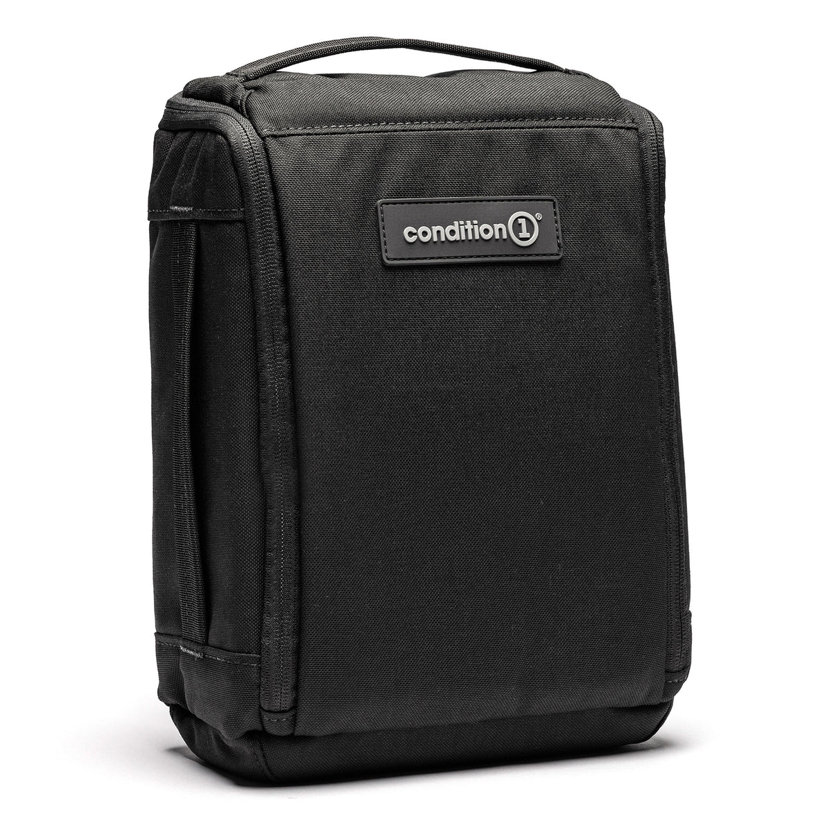 Black Lone Star 2 Pistol Bag with a sturdy handle and zippered compartments for secure firearm storage and transport.