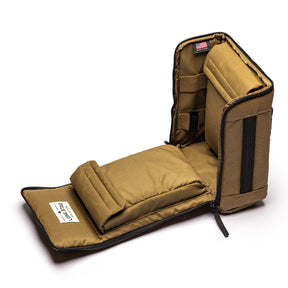 Lone Star 2 Pistol Bag opened, featuring padded compartments and a durable exterior for secure firearm storage.