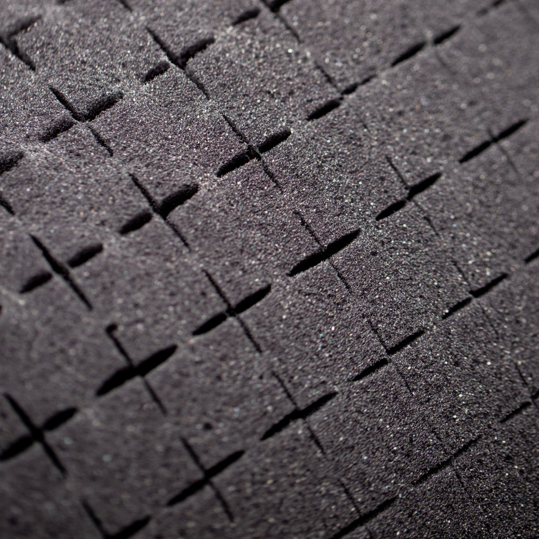 Thick pluckable cubed foam