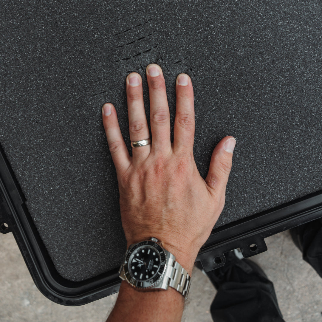 Thick pluckable cubed foam
