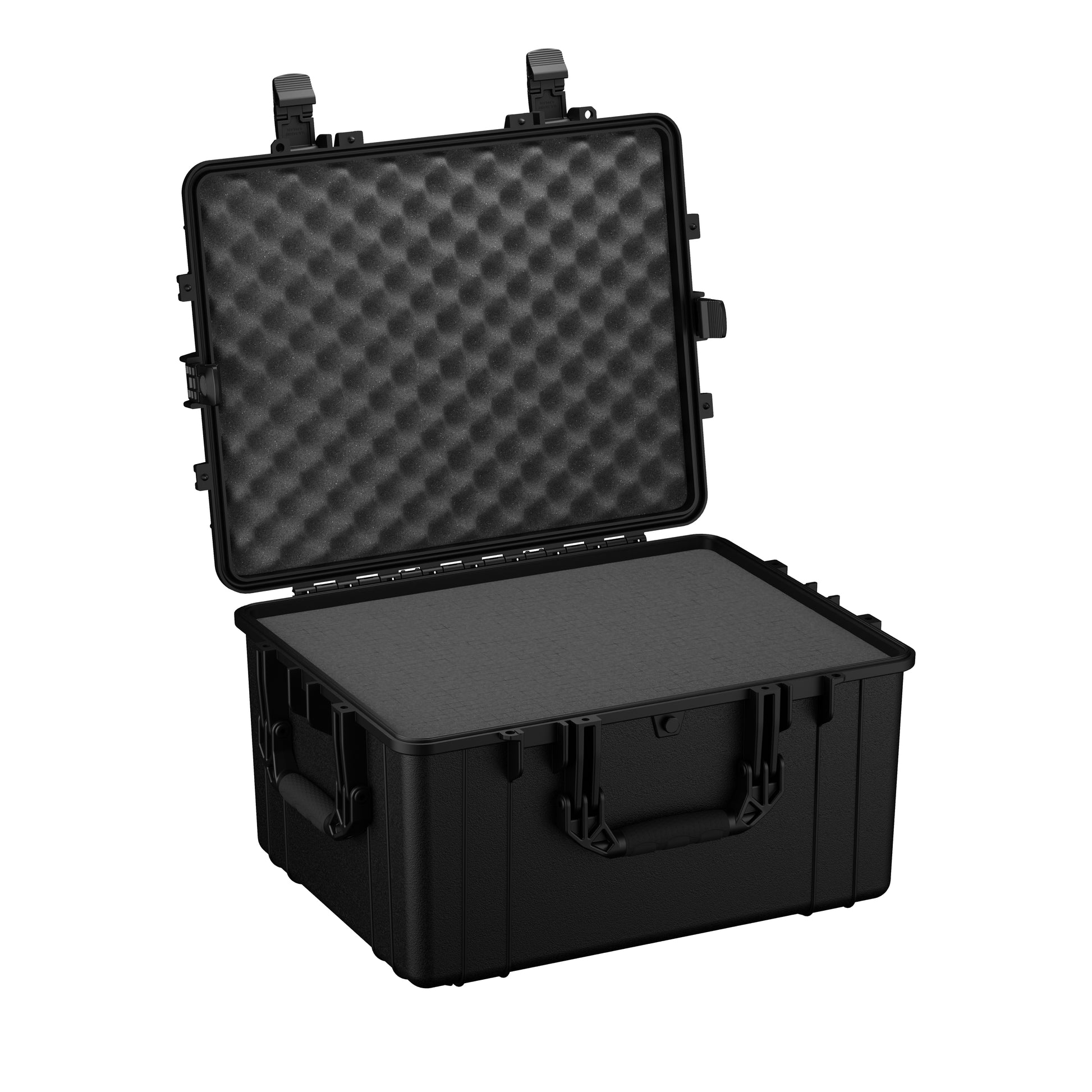 Replacement foam insert for #024 protective case, featuring egg crate foam on top and flat foam on the bottom for cushioning.