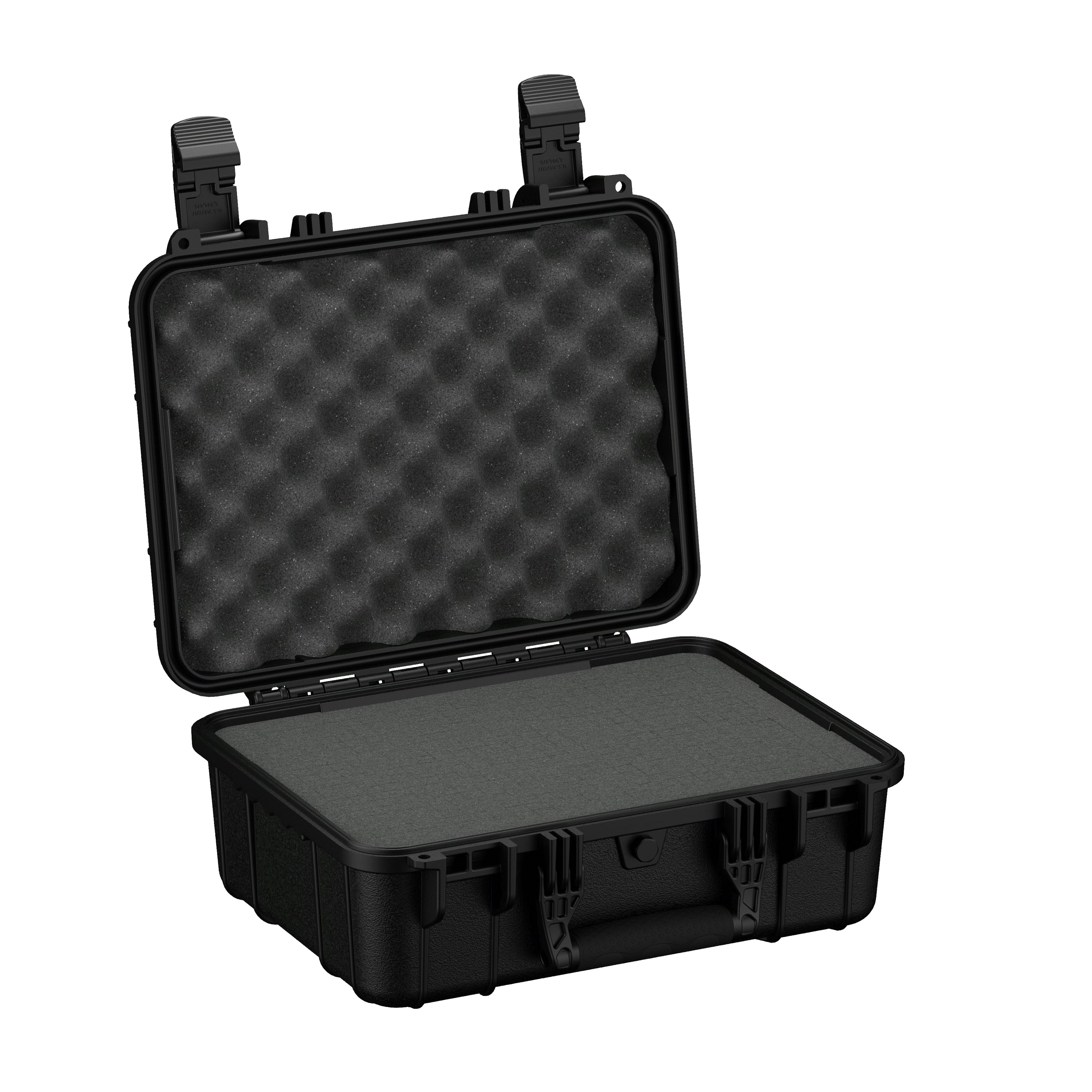 Open black protective case with foam padding inside, designed as a replacement foam for #179 case.