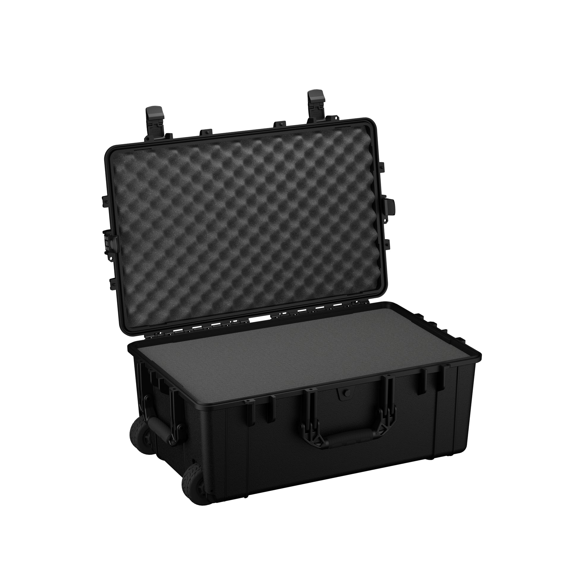 Replacement foam insert for #1258 hard case, featuring egg crate foam on top and flat foam on the bottom for protection.
