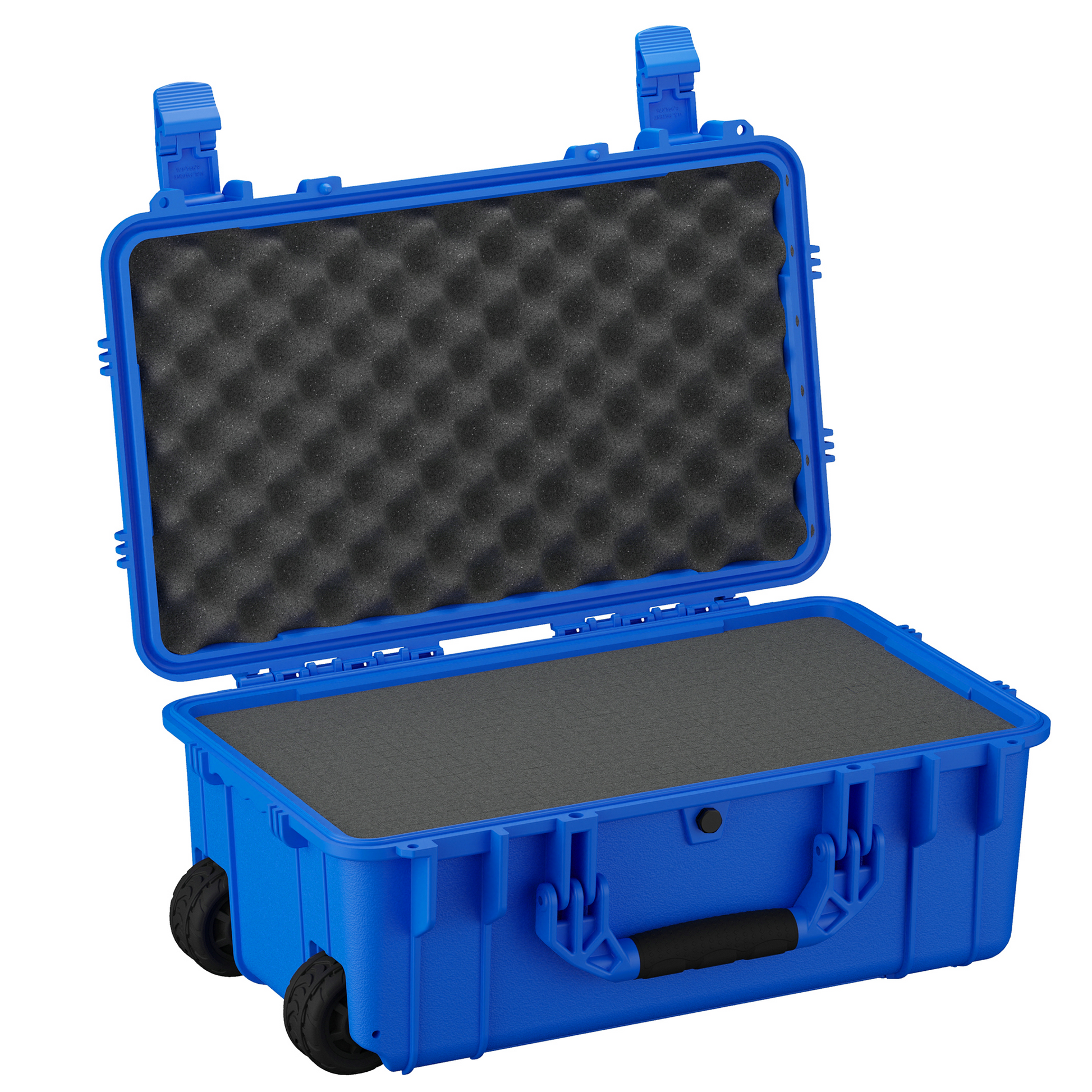 Large 22-inch waterproof hard case with foam interior, designed for secure storage and transport of valuable equipment.