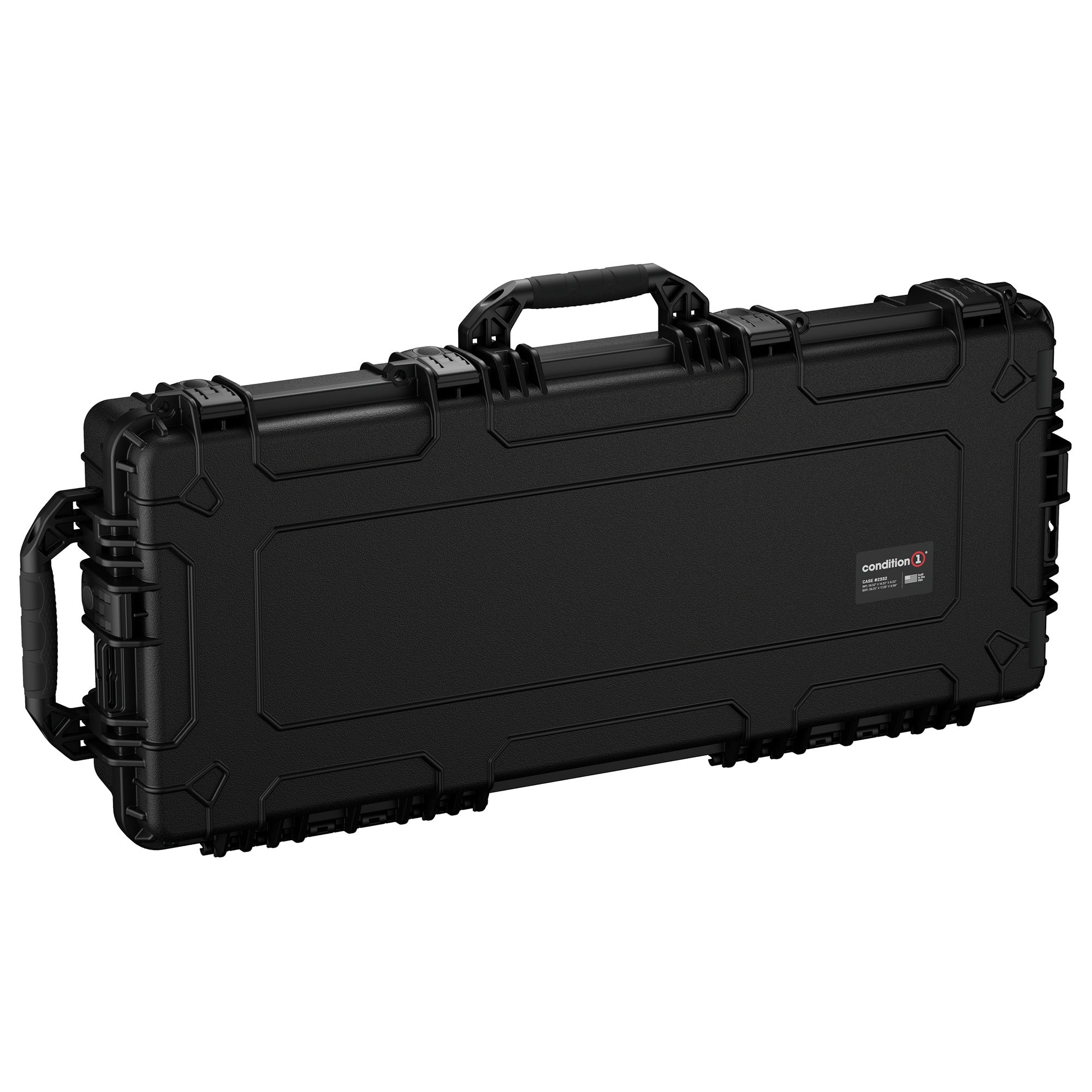 Durable 40-inch hard case designed for waterproof and dustproof protection of cameras and gear during transport.