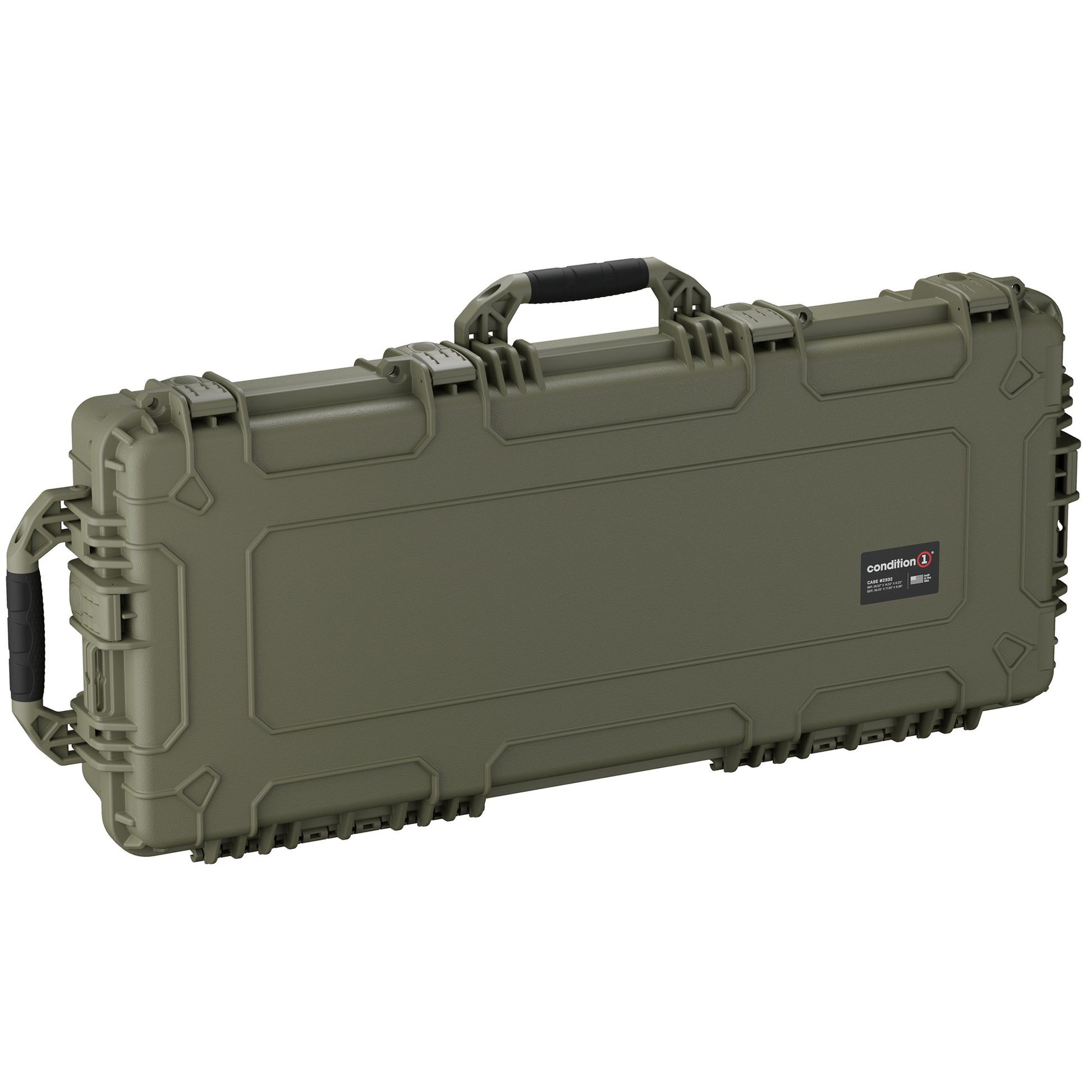 Durable 40-inch hard case designed for waterproof and dustproof protection of cameras and gear during transport.