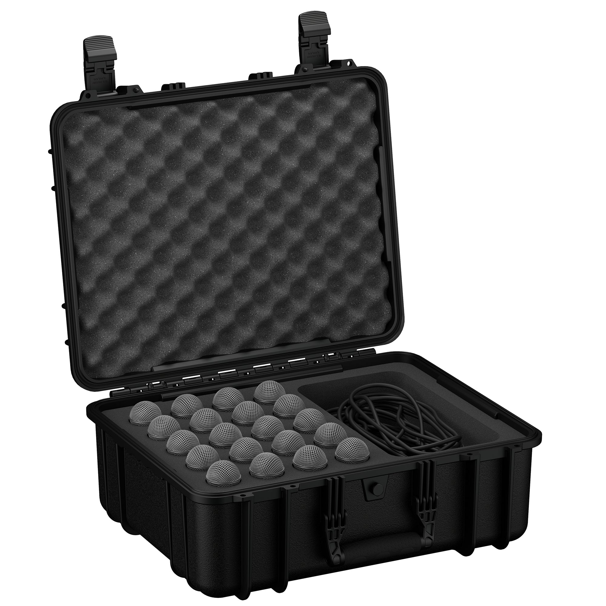 Durable 20-inch waterproof hard case with foam interior, designed for secure storage of electronics and gear.