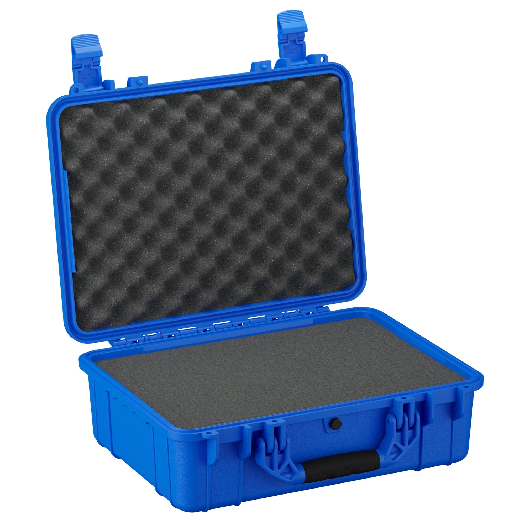 Durable 20-inch waterproof hard case with foam interior, ideal for storing and transporting cameras and electronics.
