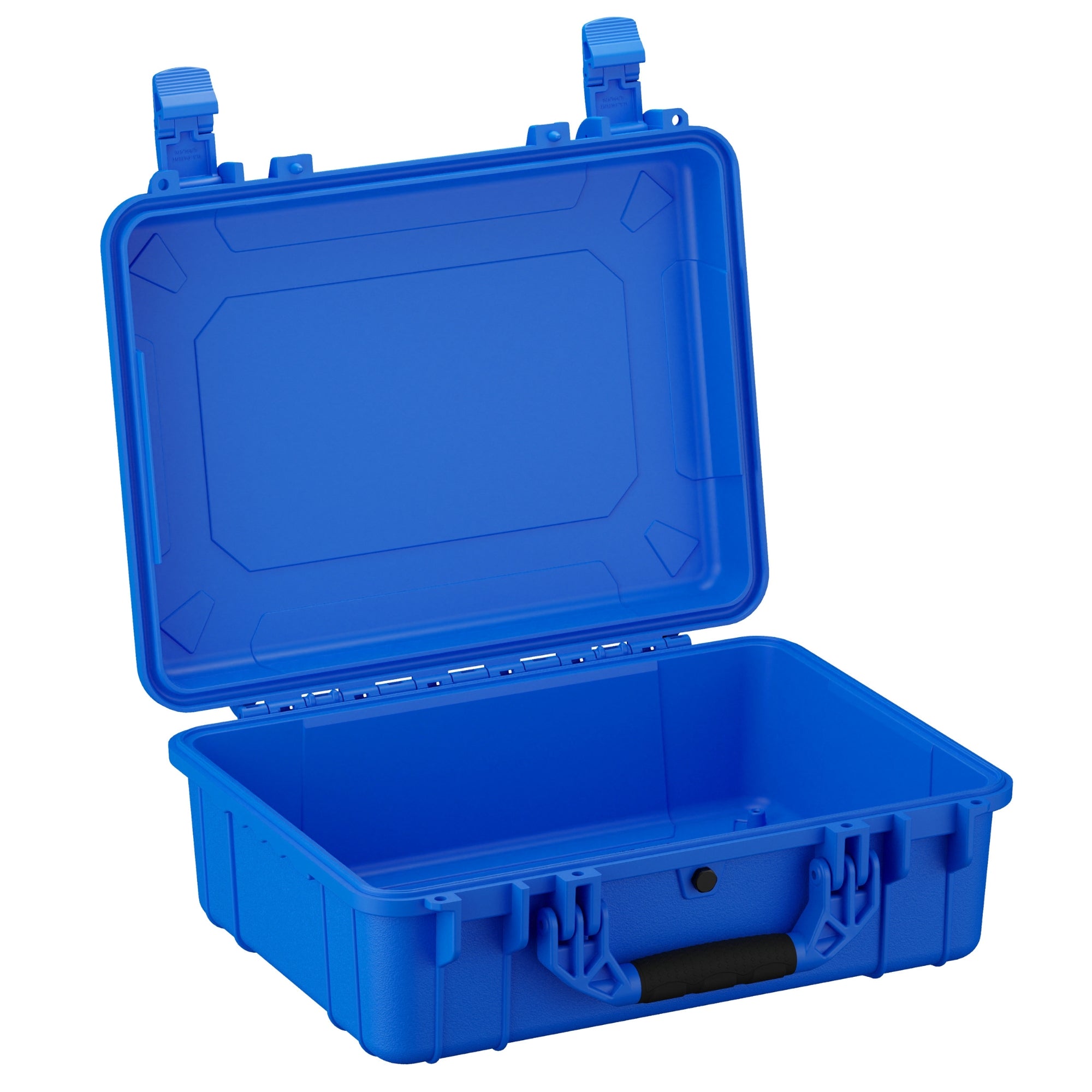 Durable 20-inch waterproof hard case in blue, designed for secure storage and transport of electronics and gear.